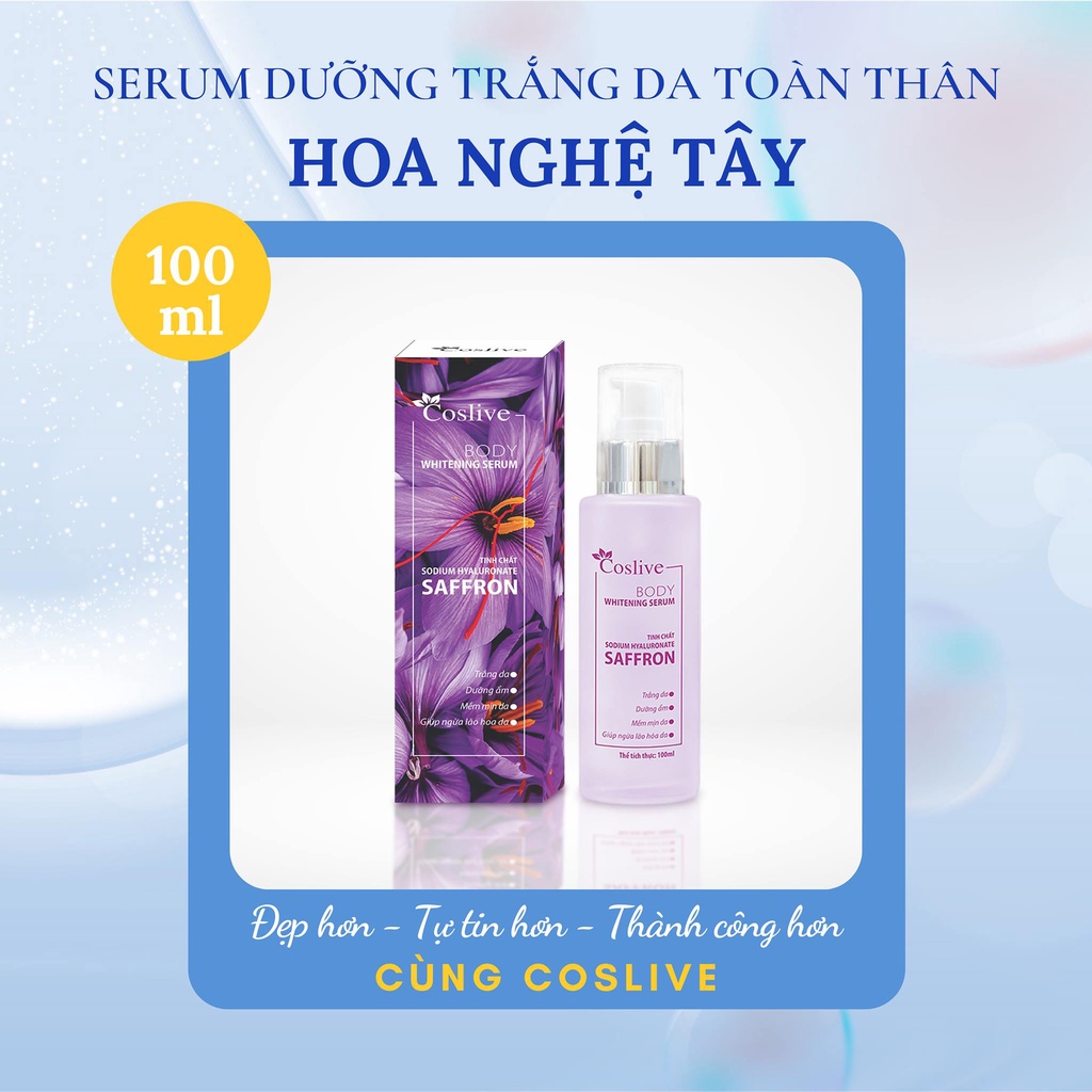 Serum Body Dưỡng Trắng Da Toàn Thân COSLIVE 100ml