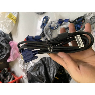 Cáp vga zin theo màn hình 1.5 mét chống nhiễu màu đen | cáp vga d-sub 15 pin