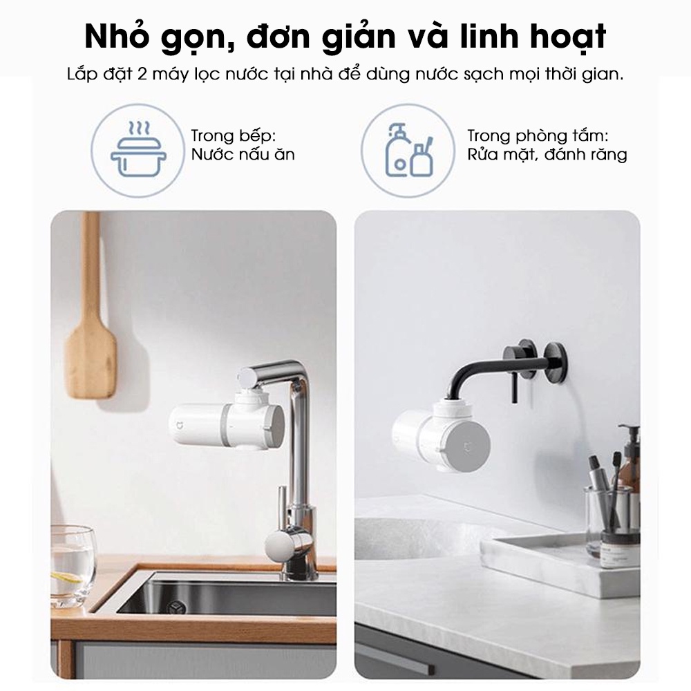 Máy lọc nước tại vòi Mijia Xiaomi MUL11 Lọc chất độc một cách hiệu quả