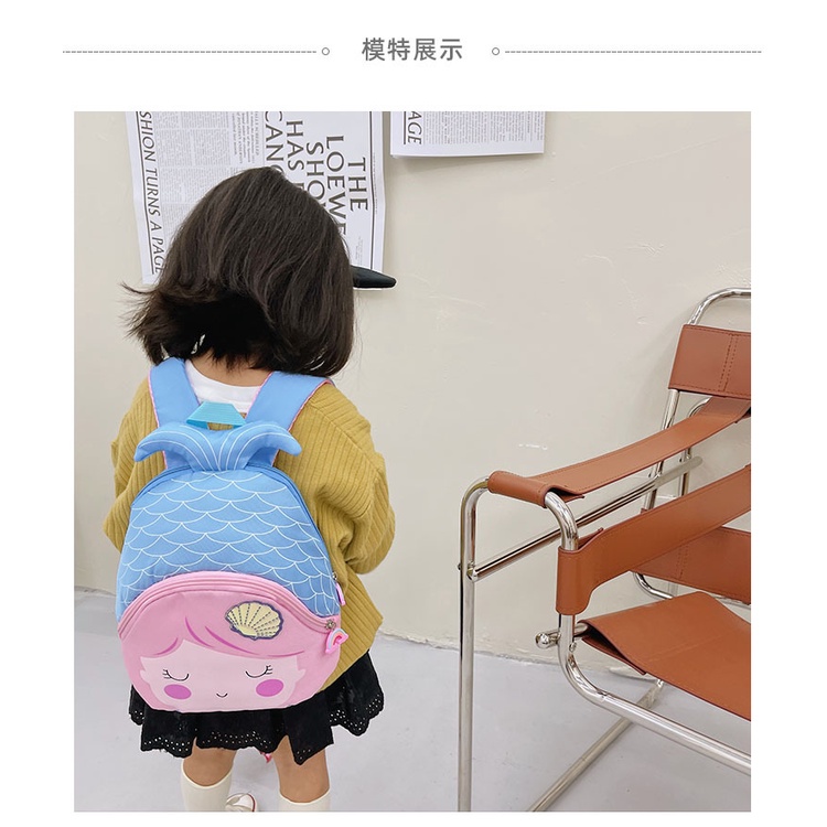 Balo Tiên Cá Dễ Thương Cho Bé Mẫu Giáo