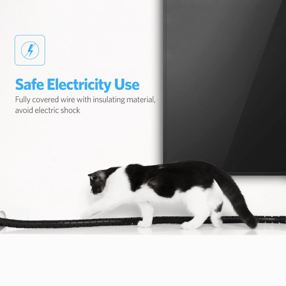 Dây quấn bảo vệ dây cáp dài 2m 3m 5m linh hoạt tiện dụng