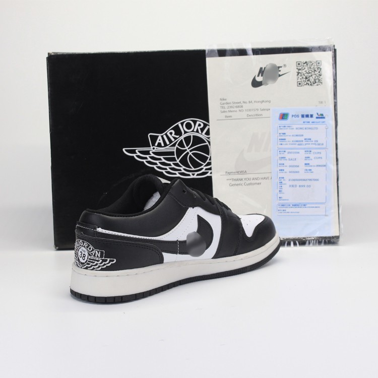 Giày thể thao Air Jordan 1 Low,[Mã DFJD2 Voucher Giảm 15k] JD Đen cổ thấp,Đủ size Nam/Nữ full box 1.1-Diferrent.Store_