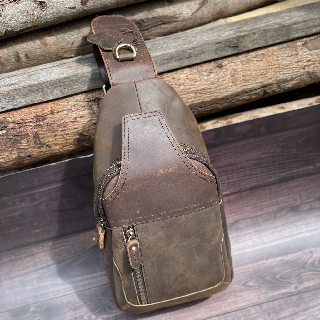 TÚI ĐEO CHÉO DA BÒ SÁP CAO CẤP DB115