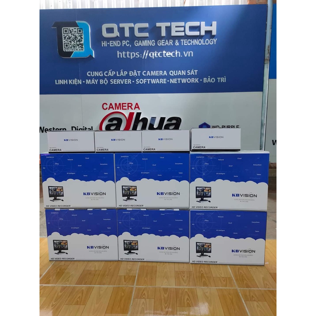 BỘ ĐẦU GHI 8 KÊNH - DVR Ai 8 kênh KBVISION KX-7108Ai - CAMERA Dome 4 in 1 hồng ngoại 2.0 Megapixel - bảo hành 2 năm