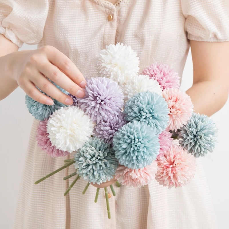 Bông Hoa Bồ Công Anh Giả Bằng Vải Lụa Kích Thước 29cm Dùng Trang Trí