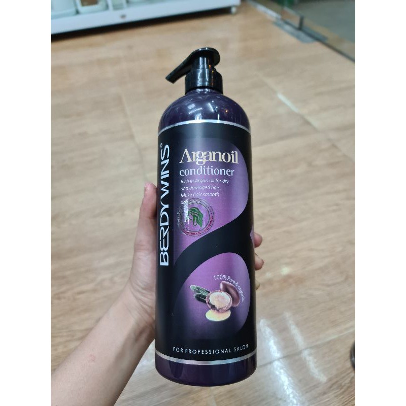 DẦU GỘI XẢ BERDYWINS ARGAN OIL 1000ML*2