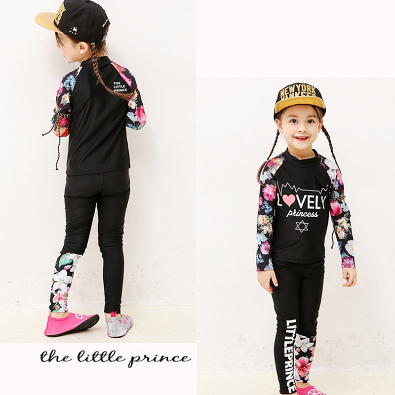 Bộ Đồ Bơi Dài Tay Chống Nắng Nhanh Khô Thời Trang Cho Bé