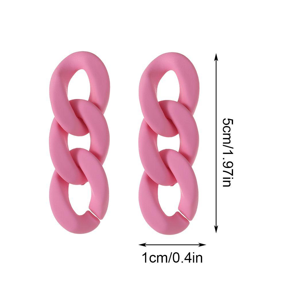 1 Khuyên Tai Acrylic Tua Rua Phong Cách Vintage Thời Trang