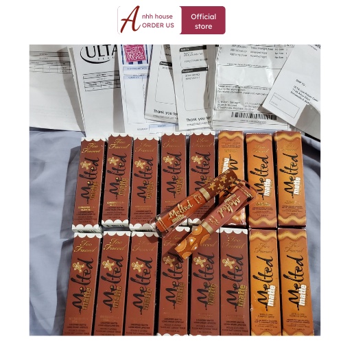 SON KEM LỲ TOO FACED MELTED MATTE GINGER MAN/GIRL/ PUMPKIN SPICE