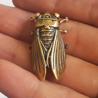 Ve sầu bằng đồng làm phụ kiện tiểu cảnh, phụ kiện bàn trà, trang trí bonsai, trang trí bàn làm việc, làm quà tặng