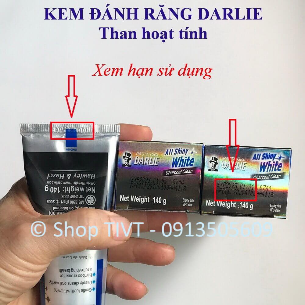 Kem đánh răng ông già Darlie, kem đánh răng tây đen bảo vệ lợi và men răng, trắng răng thơm mát, ngăn ngừa mảng bám-TIVT