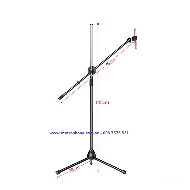 [Mã SKAMSALE03 giảm 10% đơn 200k] Giá Đỡ Điện Thoại Và Máy Ảnh Quay Video Chụp Hình Sản Phẩm Từ Trên Cao metrophone