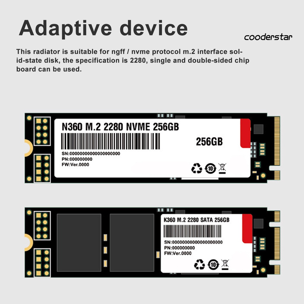Ổ Cứng Tản Nhiệt Bằng Nhôm Mini M.2 2280 Ssd Cho Máy Tính | BigBuy360 - bigbuy360.vn