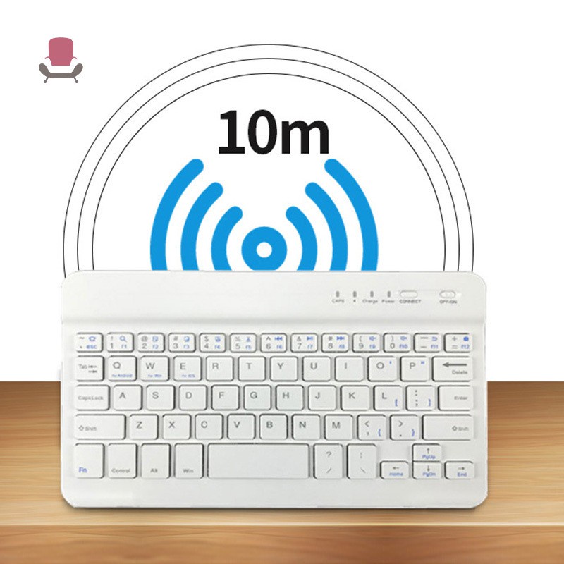 1 Bàn Phím Bluetooth Không Dây Mini 7 8 Inch Cho Điện Thoại / Máy Tính Bảng / Ios Android. My