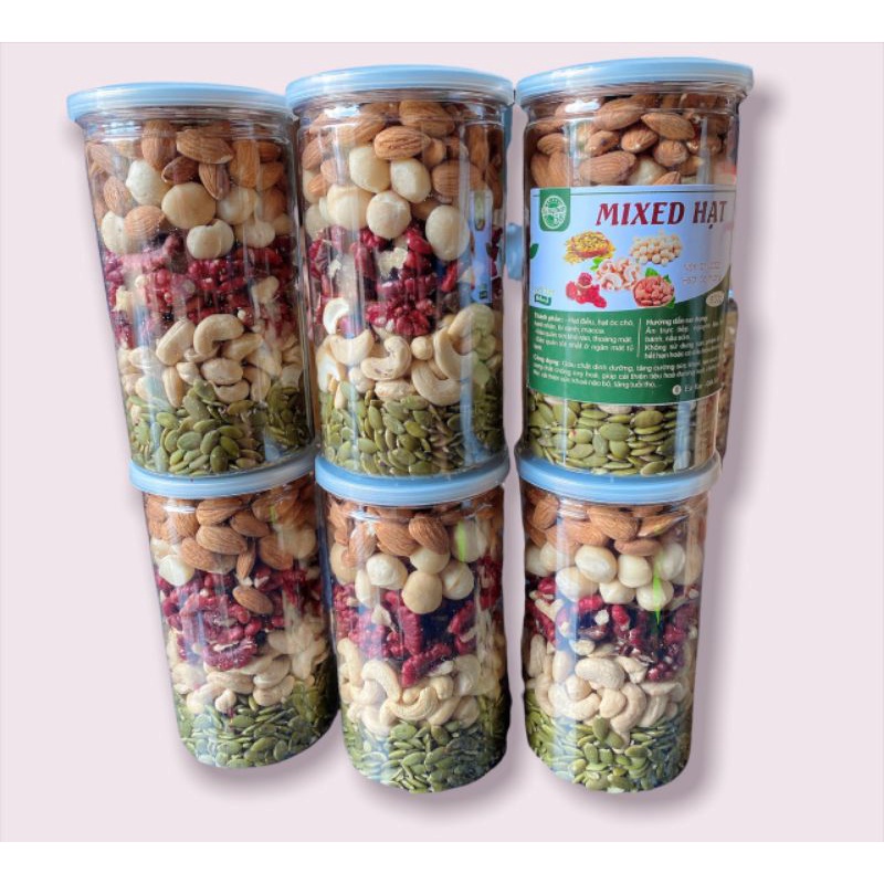 hộp  mix 5 hạt dinh dưỡng cao cấp dành cho mẹ bầu,ăn kiêng, keto,eatclen