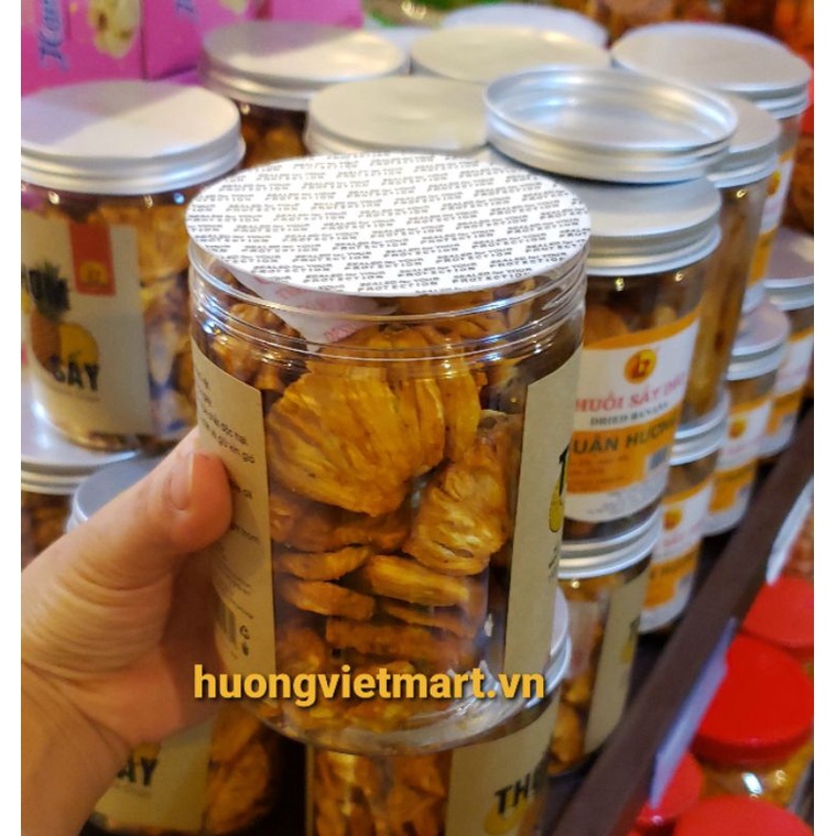 Thơm sấy không đường 110gr chua ngọt tự nhiên đồ ăn vặt giảm cân tốt cho hệ tiêu hóa, trái cây sấy nguyên chất