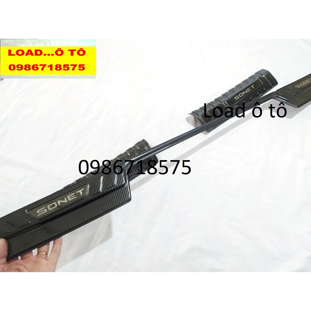 Chống Trầy Cốp Carbon Trong, Ngoài Xe KIA SONET 2022-2024 Mẫu Carbon Cao Cấp