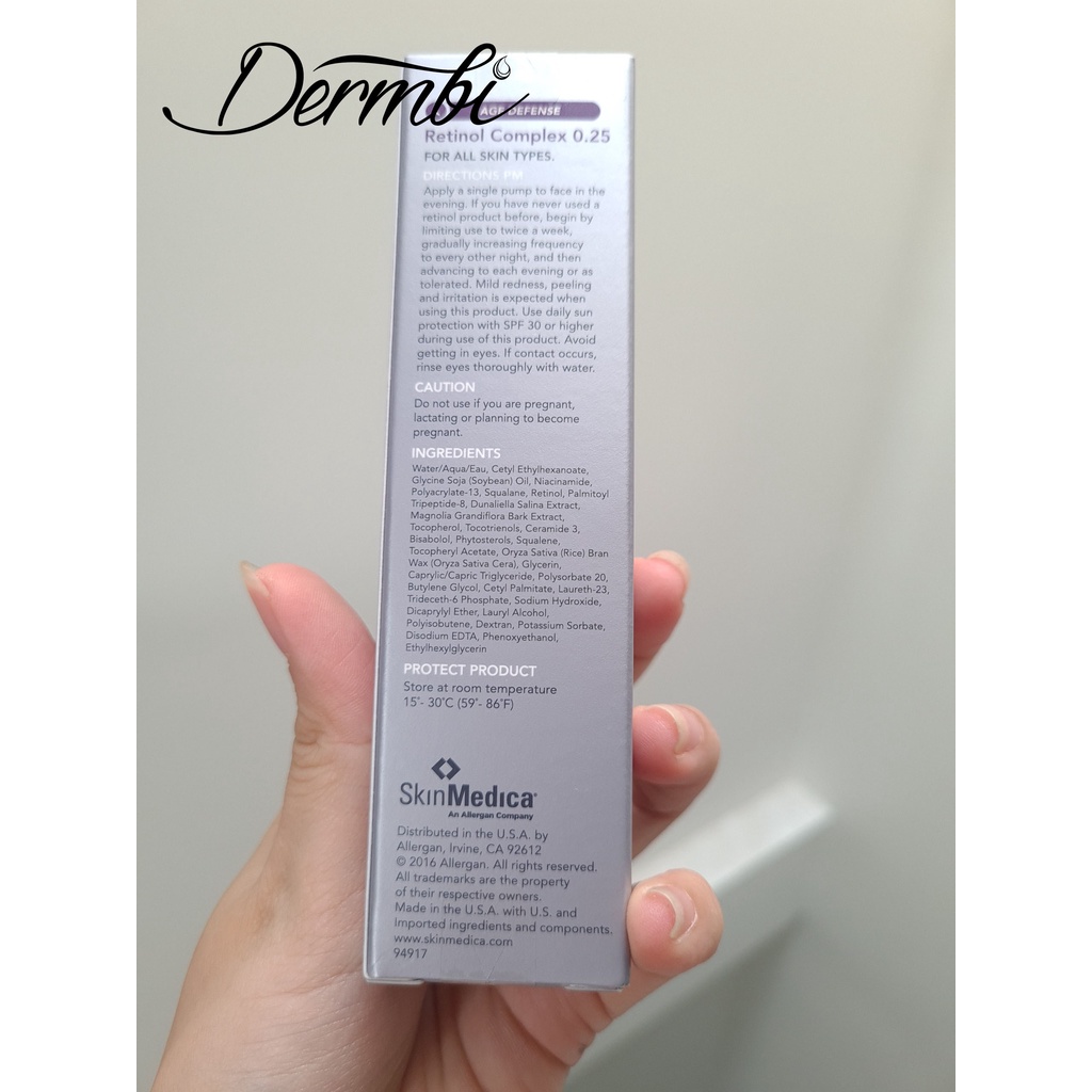 Kem dưỡng da chống lão hóa Skin Medica retinol complex 0.25