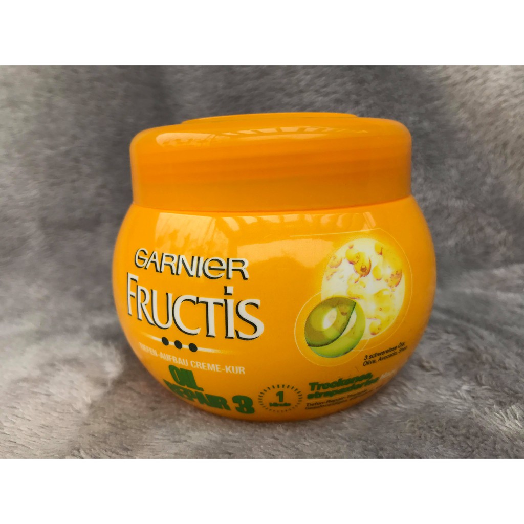 Kem ủ tóc Garnier Fructis Oil Repair 3 dành cho tóc khô và hư tổn, Hàng Đức chính hãng