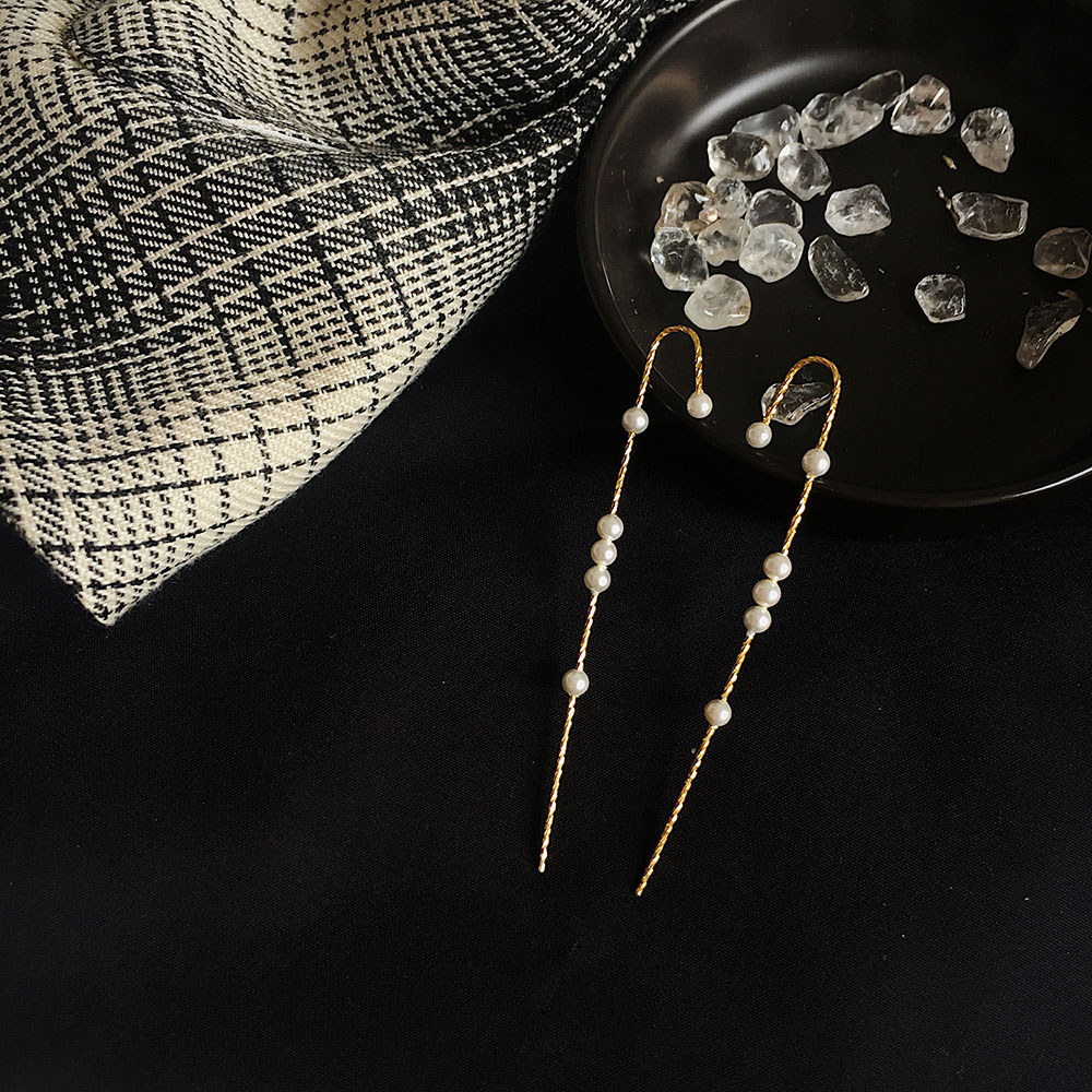 Bông Tai Mạ Bạc 925 Đính Ngọc Trai Chất Lượng Cao