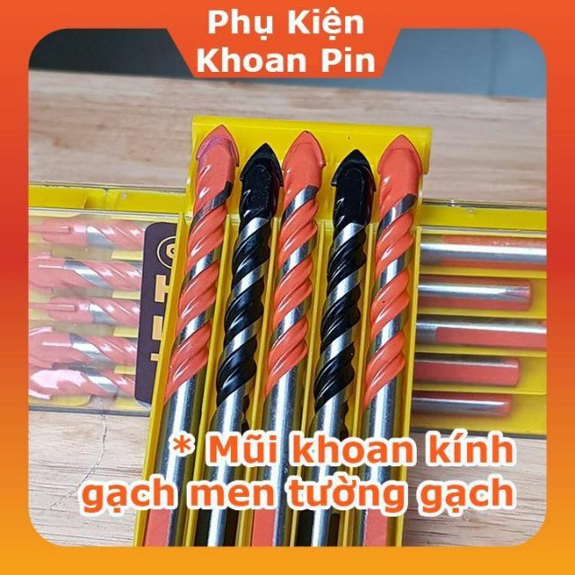 TBTI-Mũi khoan đa năng mũi thép Tungsten khoan trên gạch,gốm,sứ,thủy tinh,bê tông,tường xi măng,đá,nhô (P039)