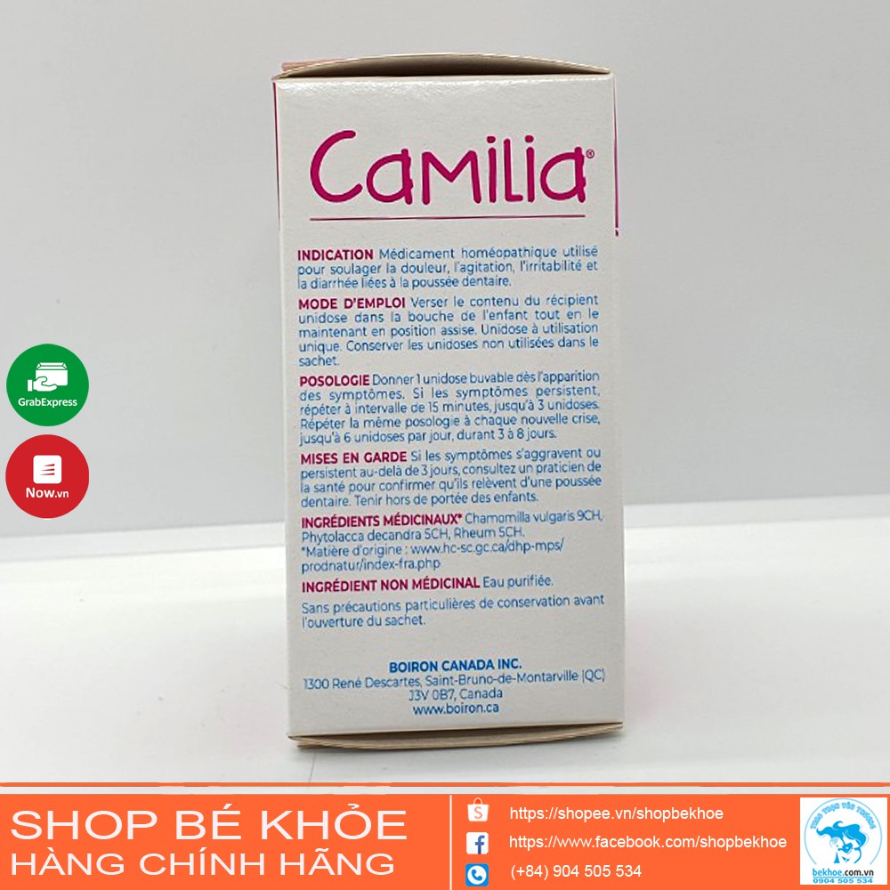 Tép muối Camilia sử dụng cho bé khi mọc răng