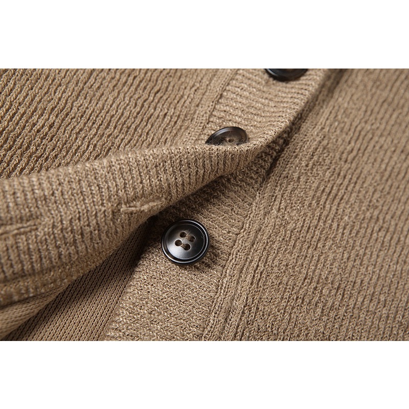 Áo Cardigan Len Dài Tay Kiểu Vạt Hai Bên Siêu Lạ Cho Mùa Thu Đông