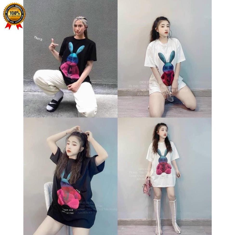Áo Thun Quảng Châu Nam Nữ Hình Thỏ Bad Rabbit [CHẤT MÁT, KHÔNG XÙ] Áo Phông Nam Nữ Hàng Quảng Châu Cao Cấp Mới Về . | BigBuy360 - bigbuy360.vn