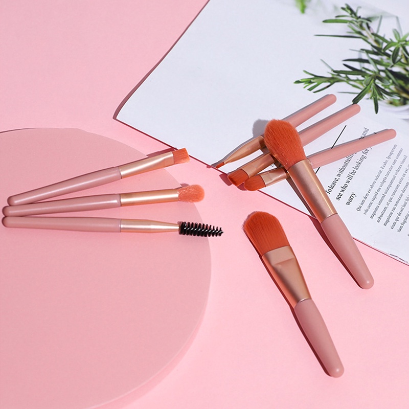 [Hàng mới về] Set 8 cọ trang điểm chất lượng cao cho người mới bắt đầu