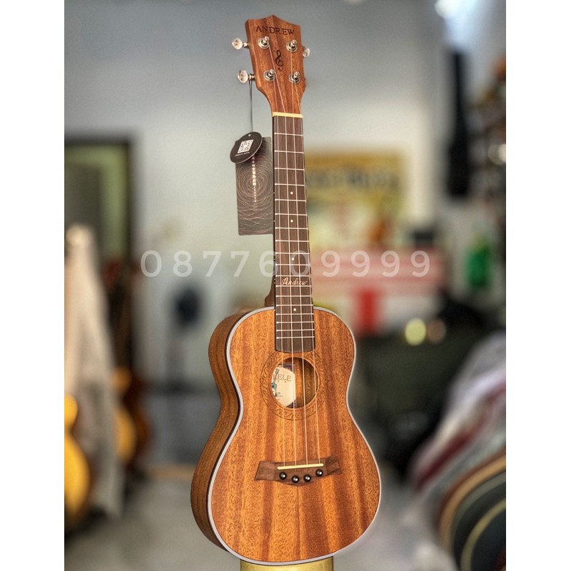 Đàn ukulele concert Andrew màu Gỗ Tự Nhiên