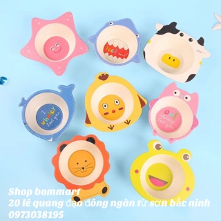 Bát ăn dặm sợi tre coco xuất châu âu cho bé đủ hình