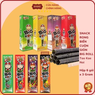 SNACK RONG BIỂN TAO KAE BIG ROLL Hộp 6 ống x 3GR Thái Lan