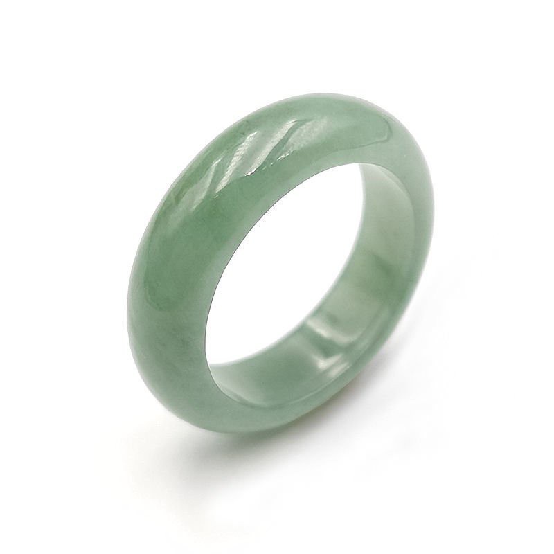 【Jana】Emerald Nhẫn Đá Xanh Lá Cây Nổi Hoa Nhẫn Ring Ngọc Kéo Ngón Tay Nam Giới Và Phụ Nữ Ngọc Bích Vòng Đuôi Nhẫn Với Hộp Quà Tặng