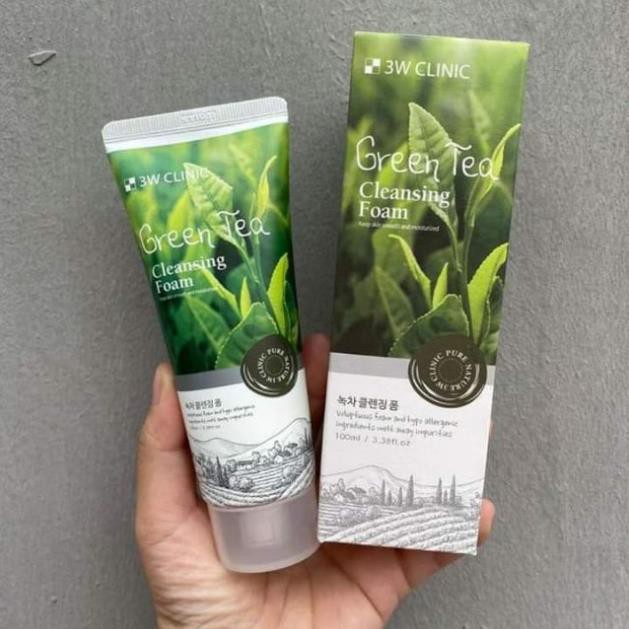 Sửa rửa mặt trà xanh 3w clinc
