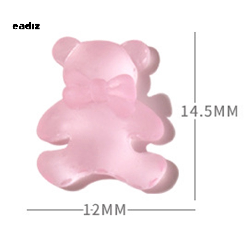 [Hàng mới về] Phụ kiện hình gấu dùng trang trí móng tay nghệ thuật cho nữ