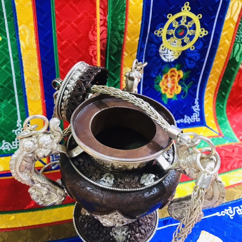 LƯ XÔNG DÂY XÍCH BẠC NEPAL 20CM