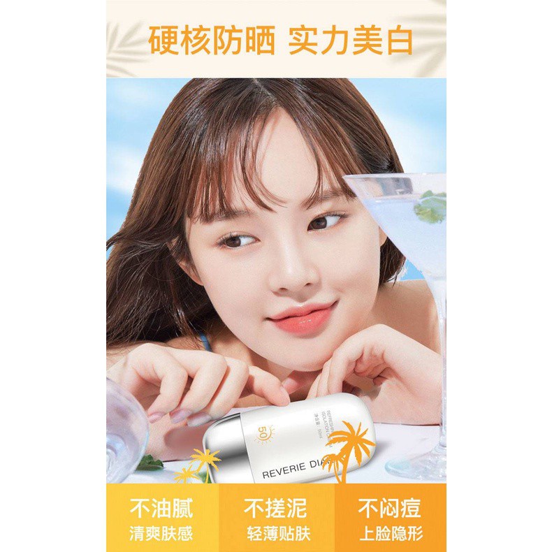 [Hàng mới về] Kem chống nắng 50ml SPF50+ chống thấm nước và mồ hôi hiệu quả tiện dụng