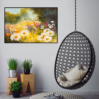 Tranh treo tường Canvas trang trí tranh hoa vẽ 60x90cm