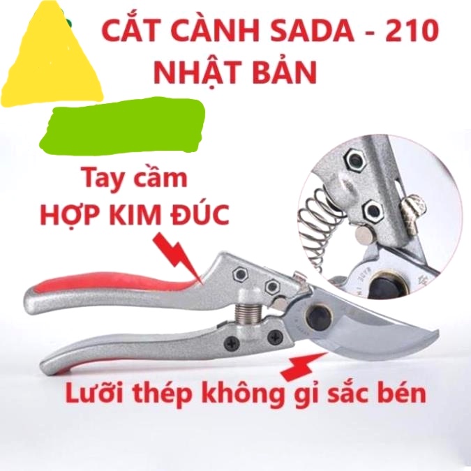 Kéo cắt cành cây SADA 210(Nhật Bản)