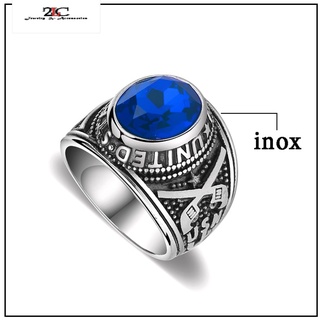 Nhẫn nam inox màu trắng cá tính không đen- qcnn16