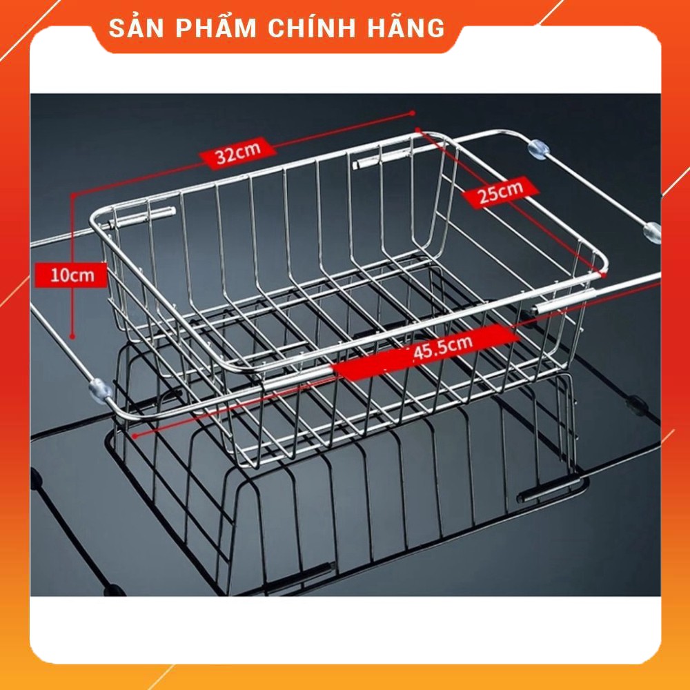 Rổ úp chén bát INOX 304 để ngang bồn rửa tiện dụng.