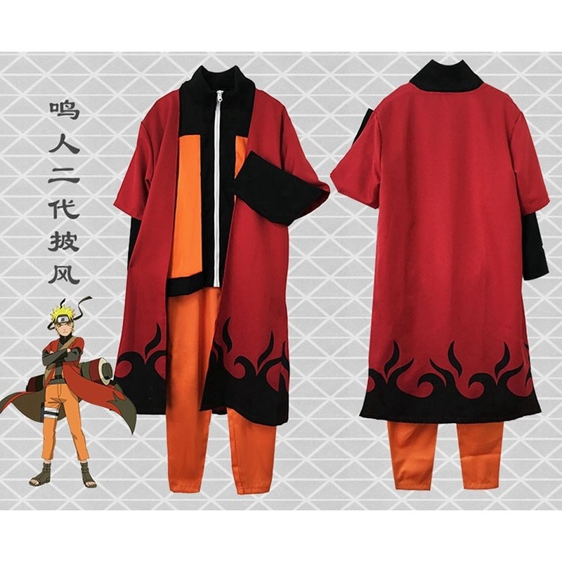 Áo khoác phong cách Akatsuki Naruto dùng hóa trang Halloween
