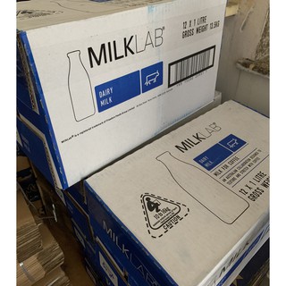 Thùng 12 hộp sữa tươi Úc MilkLab nguyên kem 1L/hộp