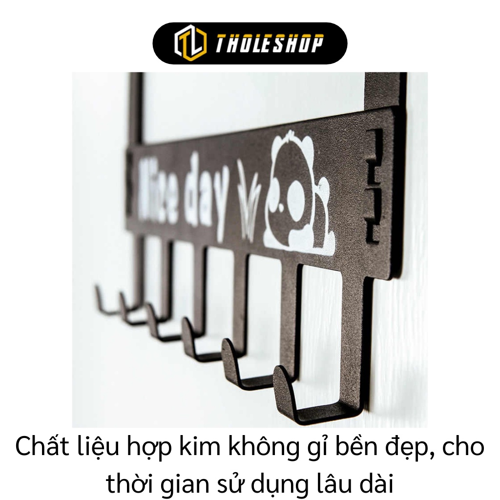 Móc Treo Quần Áo - Thanh Treo Đồ Gài Sau Cửa 6 Móc Nice Day, Tiết Kiệm Không Gian 9072