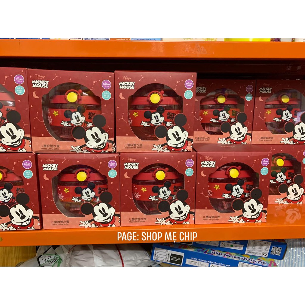 DISNEY Bình Nước Hình Tròn 420ml Tritan Không BPA