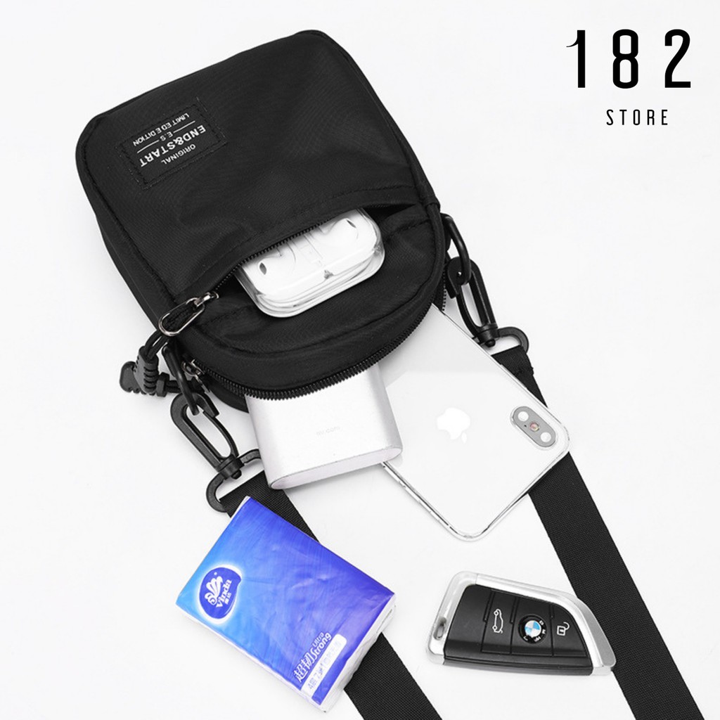 Túi Đeo Chéo Mini Unisex Nam Nữ Basic Messenger Mini Bag Nhỏ Gọn Tiện Dụng Đeo Vai Đi Chơi S001 Freeship - The Black Box | BigBuy360 - bigbuy360.vn