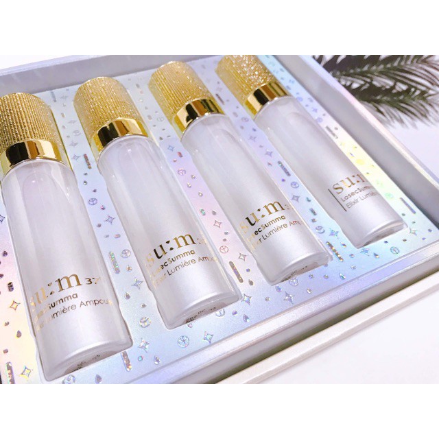 Combo 10 gói Tinh chất dưỡng trắng da chuyên sâu Su:m37 Losec Summa Elixir Lumiere Ampoule