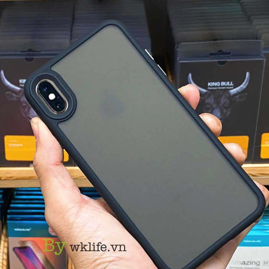 (đã có Iphone 14) Ốp iPhone 7 Plus/ 8 PLus/ X/XS/XS Max Likgus lưng nhám viền màu chống sốc Chính hãng