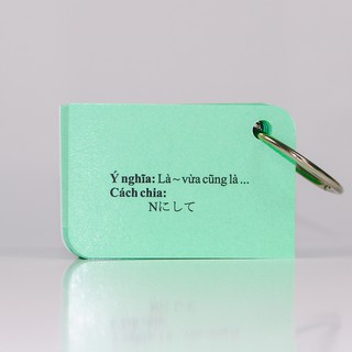 Flashcard Tiếng Nhật Ngữ Pháp N1 + N2 (Soumatome) – High Quality