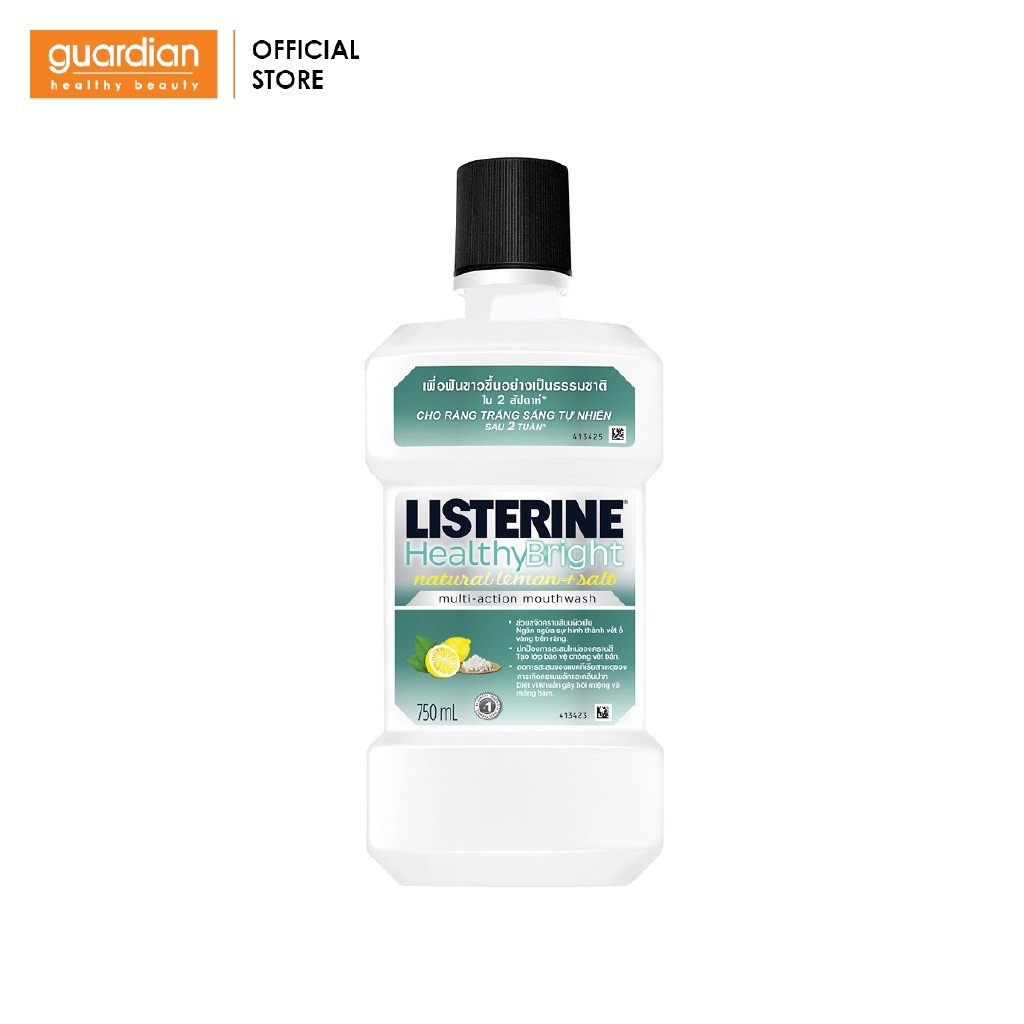 Nước súc miệng làm trắng răng Listerine Healthy Bright 750ML